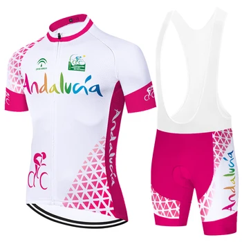 Ir 2021. pro komanda Spānijas ANDALŪZIJA velo komplekts unisex velo komplekts equipo de ciclismo mujer culotte ciclismo hombre jaunu riteņbraukšanas komplekts