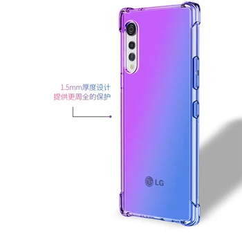 LG Samta Luksusa Triecienizturīgs Slīpums Mīksta Silikona TPU Case Ultra Plānas Slim Vāks LG Samta 5G K31 K50 Q60 K51S V60