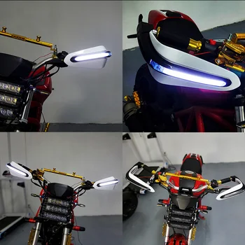 Par BENELLI LEONCINO 500 600 TRK502 TNT 125 Motocikls, Roku Sargi, Gaismas Motokrosa LED Handguard aizsargaprīkojumu