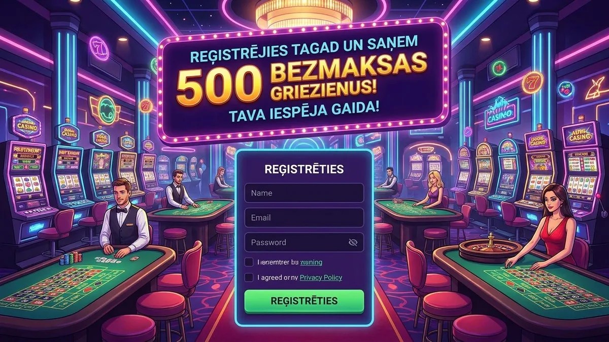 Reģistrācija ar bonusu