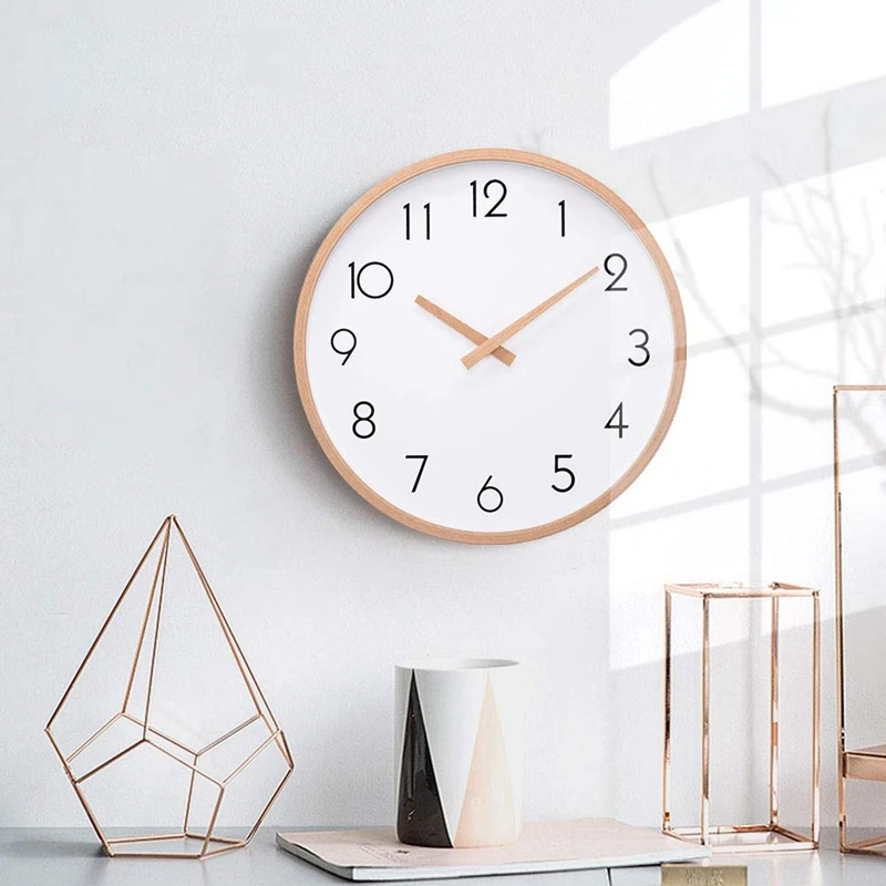 pattern soft Continuous Sienas pulkstenis koka 12 collu klusums liela koka sienas pulksteņi  digitālās sienas pulkstenis, kas nav atzīmējot nakts galda, virtuves,  biroja vintage mājās nopirkt internetā | Pulksteņi > Eliss.lv